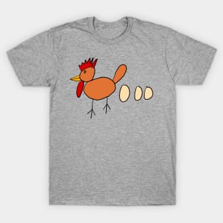 Kids Chicken Drawing T-Shirt